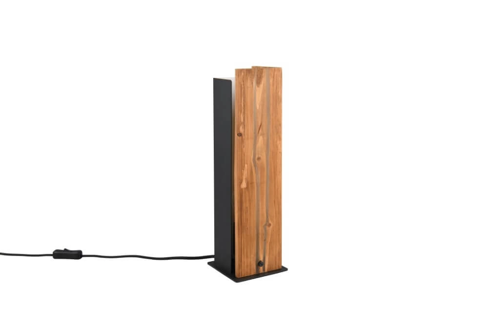 Tischlampe aus Holz Karuni Trio 4017807616491