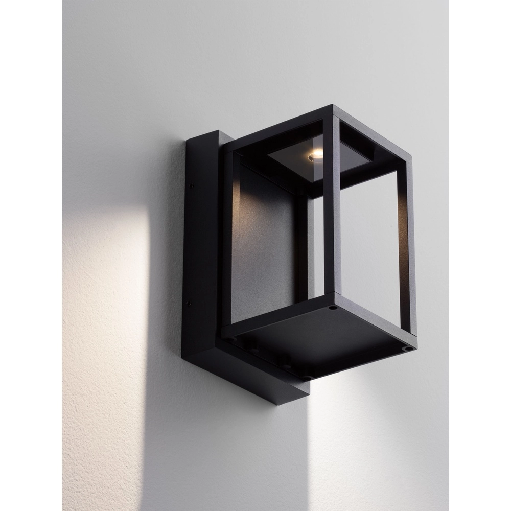 Schwarze Wandleuchte Prive ca. 19cm Lyora 5212017453143