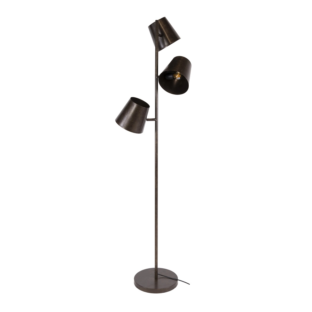Rustikale Stehlampe Kinetic 167 cm – Stadtbraun Lyora 8716803513198