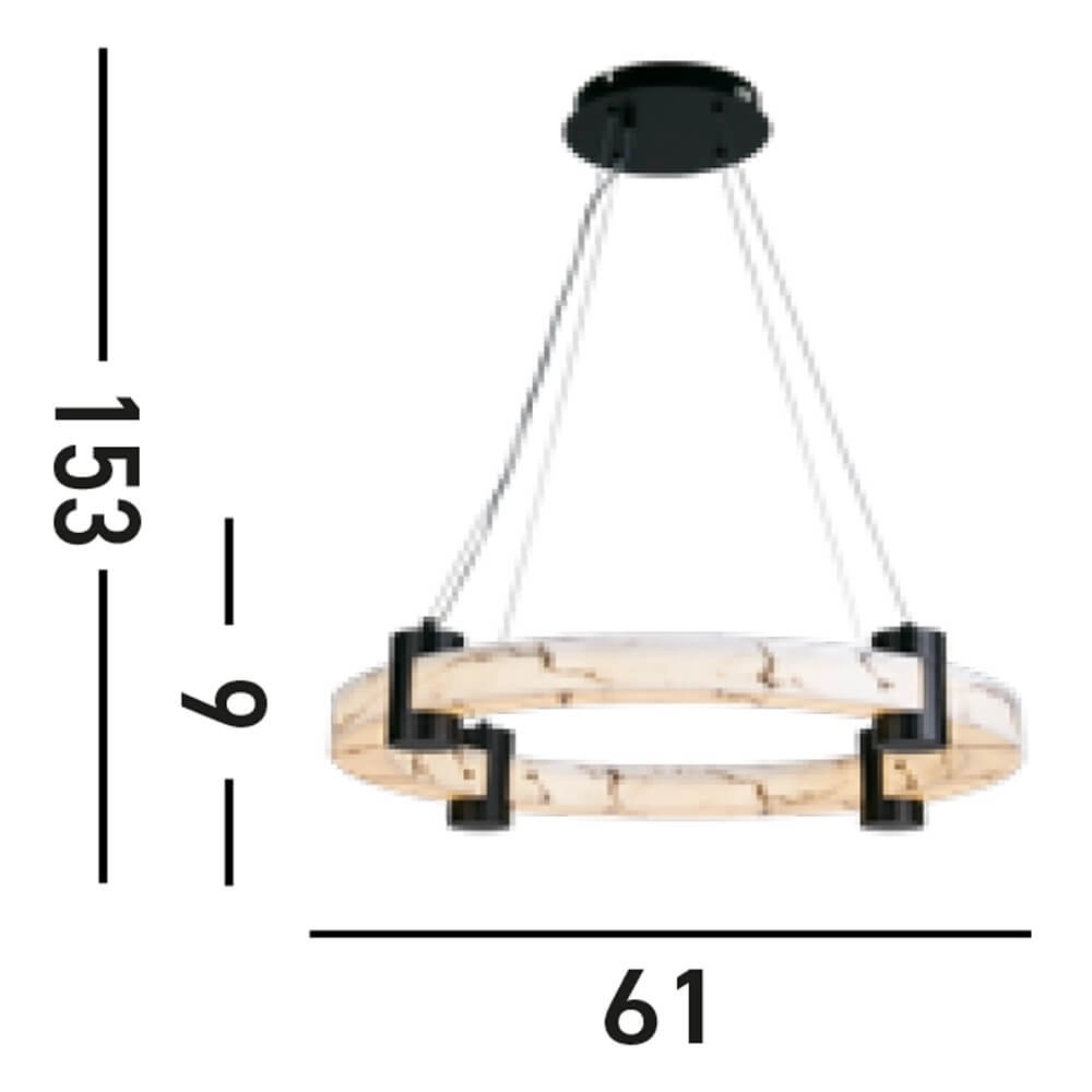 Design-Pendelleuchte Moonbeam schwarz Searchlight 5053423273761
