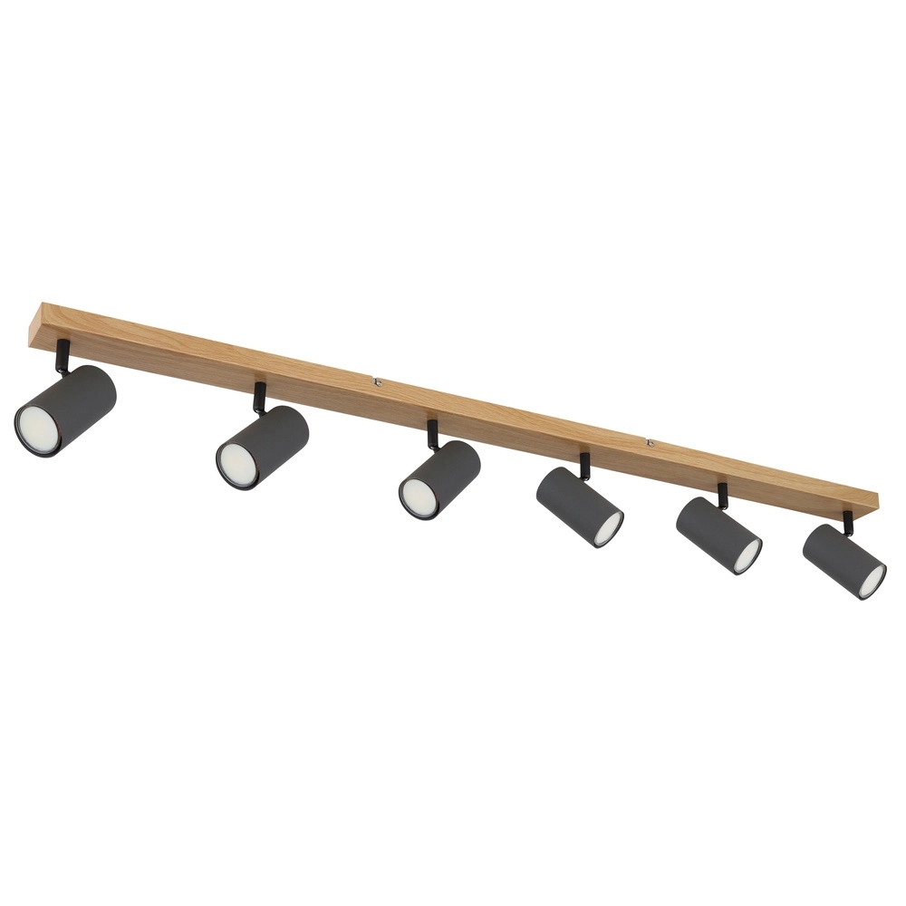 Deckenlampe 6-Licht Robby Holz Globo 9007371436590