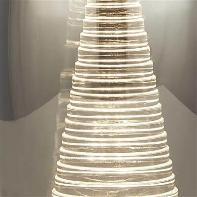 Tischlampe Cyclone Chrom mit Rauchglas Searchlight 5053423176031