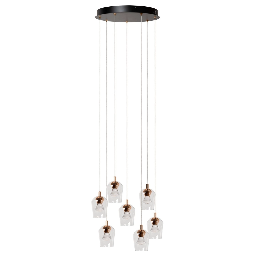 Einzigartige Pendellampe Berliane 7-Licht-Patrone