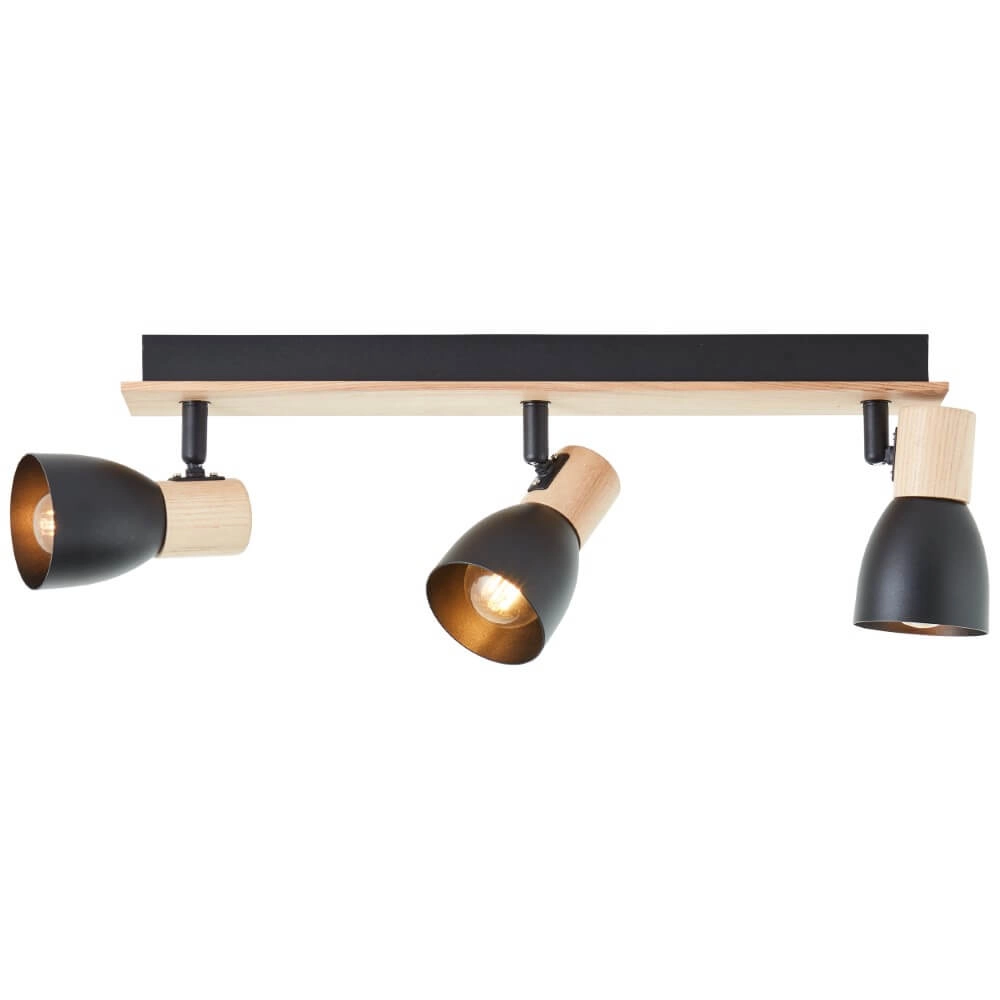 Deckenleuchte Daintree 3-Licht-Schwarz Brilliant 4004353408748
