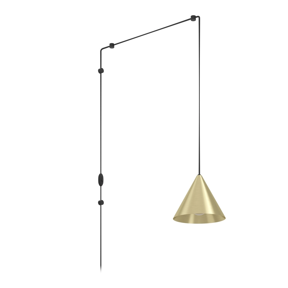 Flexible Pendellampe Narices Ø 18cm - Gold - Schalter