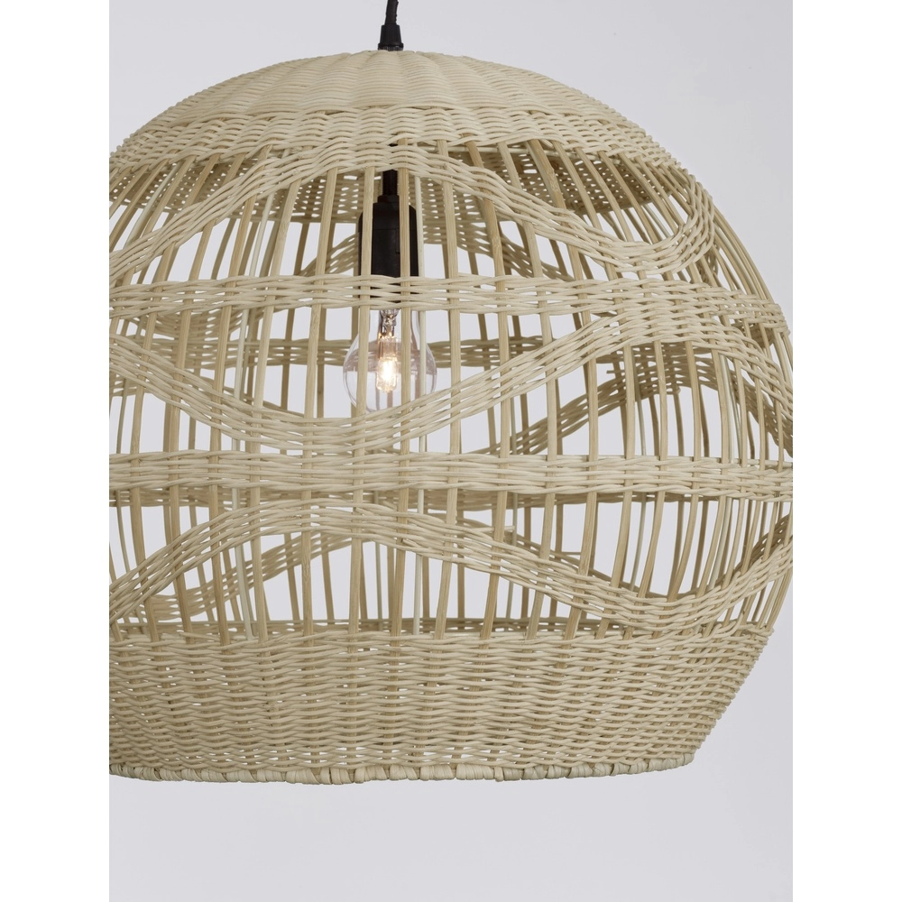 Rattan Pendelleuchte Marlo Ø 48,5cm Kugel Lyora 5212017438812