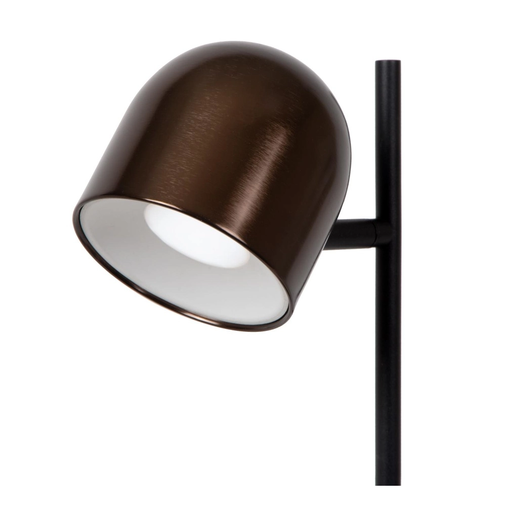Wiederaufladbare Tischlampe Skanska Rech Kaffeebraun Lucide 5411212032140