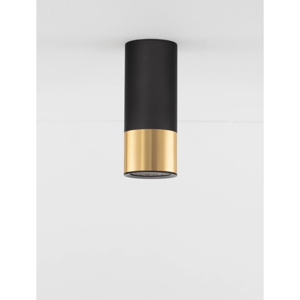 Deckenstrahler Picto 15cm schwarz mit gold Lyora 5212017430366