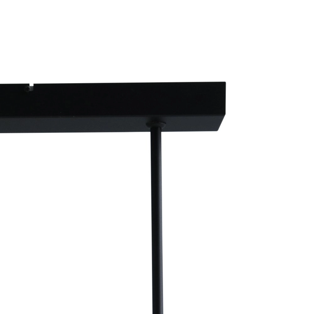 Schwarze Esszimmer-Hängelampe Tube 10-helle Goldbeschläge Masterlight 8718121188720