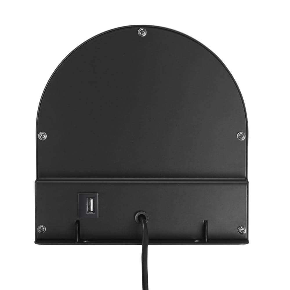 Schwarze Wandleuchte Cody mit USB-Anschluss Nordlux 5704924005114