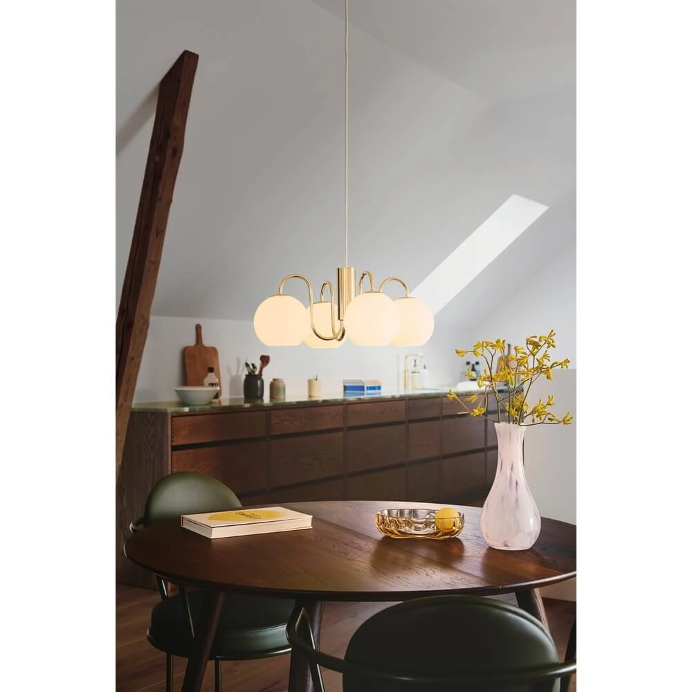 Pendelleuchte Franca 4-flammiges Messing Nordlux 5704924015892