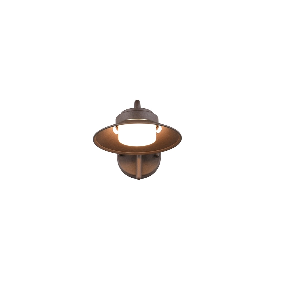 Moderne Stalllampe Atrato Rostbraun Trio 4017807691276