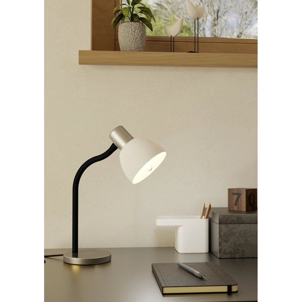 Elegante Schreibtischlampe Macere Edelstahl Eglo 9008606304325