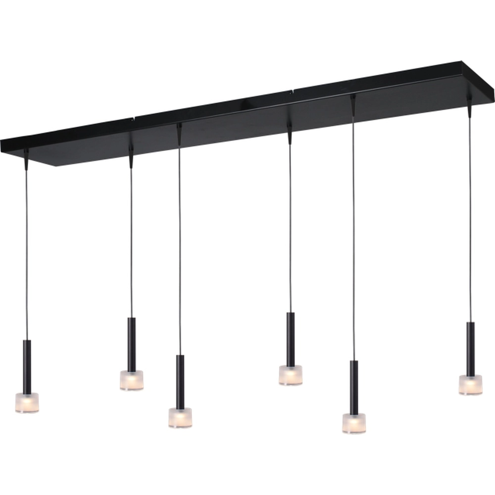 6-Licht Pendellampe Fabro LED – Schwarz Masterlight 8718121335605