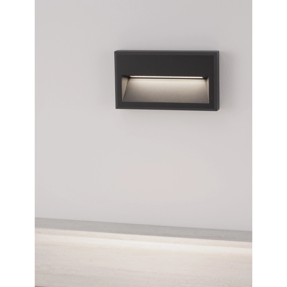 Schlanke Wandleuchte Rio anthrazit Lyora 5212017432827