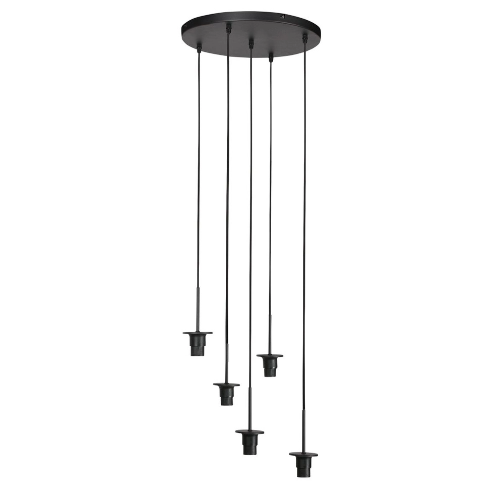 5-flammige Pendelleuchte HaloSwap rund Ø 50cm Steinhauer 8712746183160