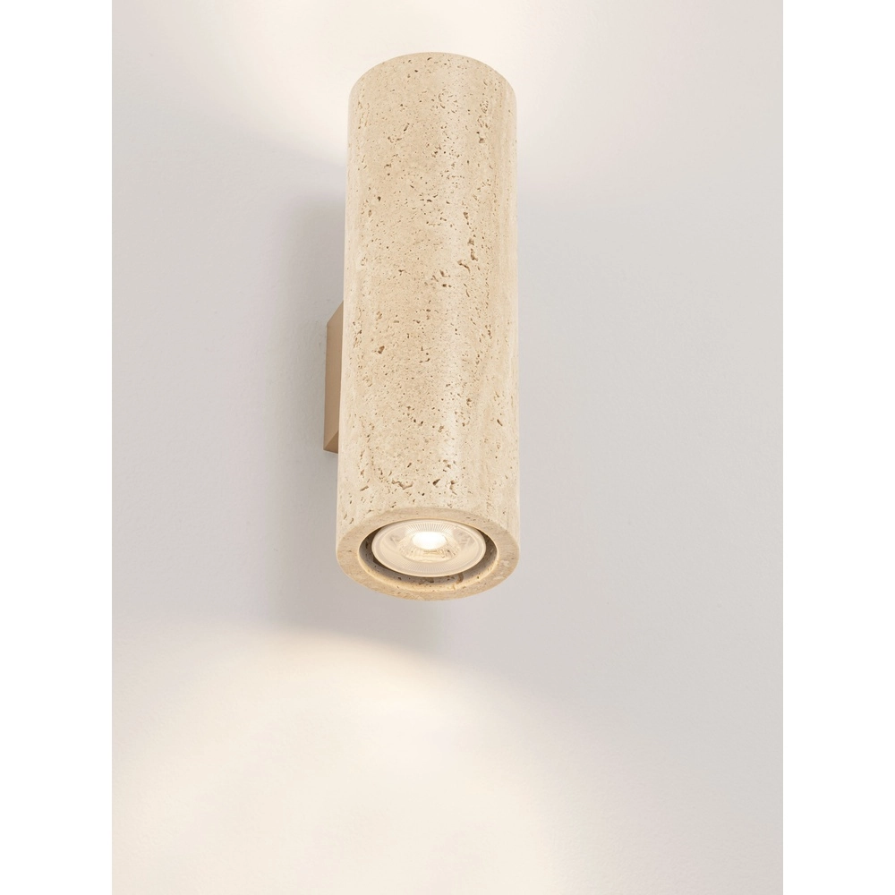 Design-Wandlampe Olvio Sandbrauner Travertin Lyora 5212017495839