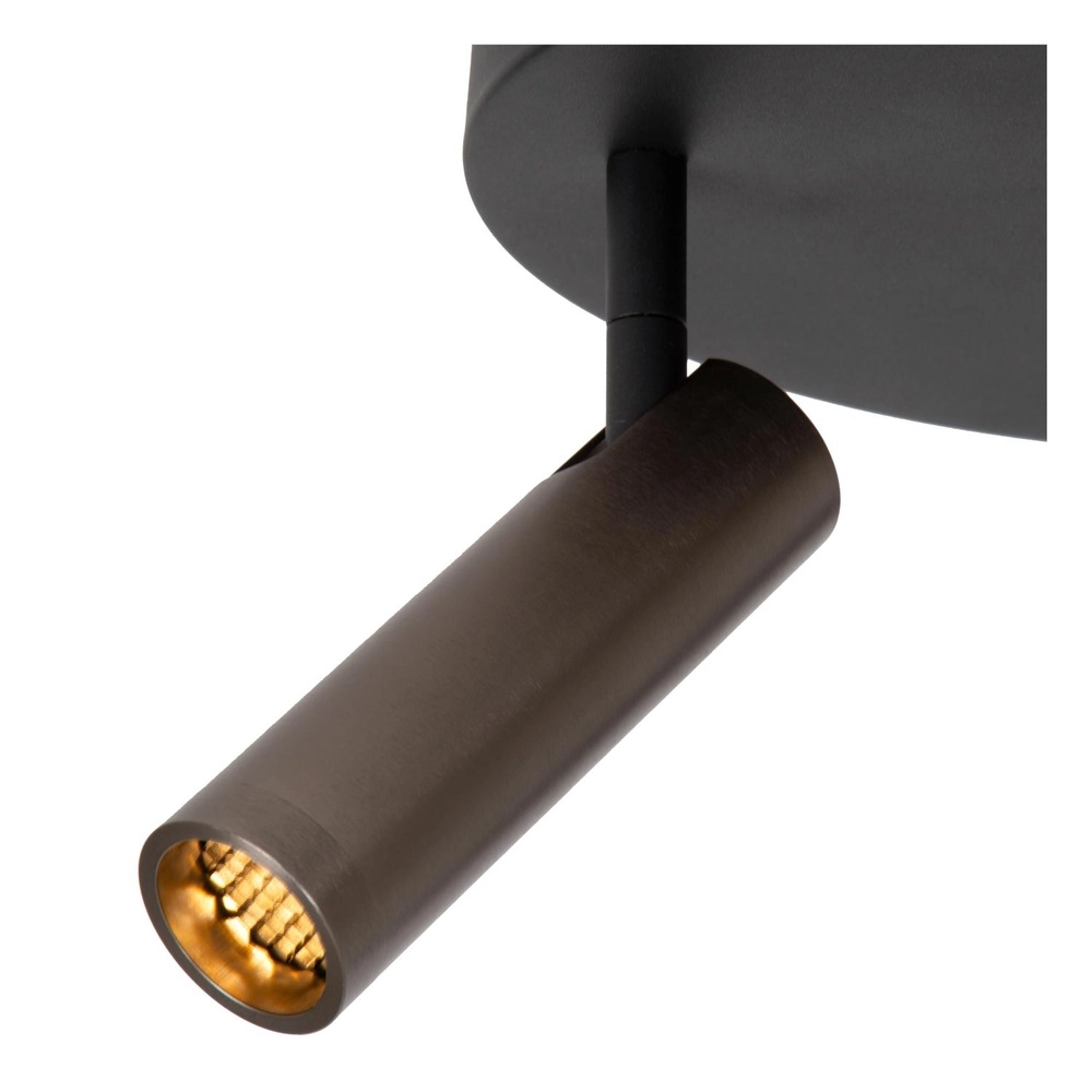 Elegante Deckenlampe Grado 3-hell metallischgrau Lucide 5411212221735