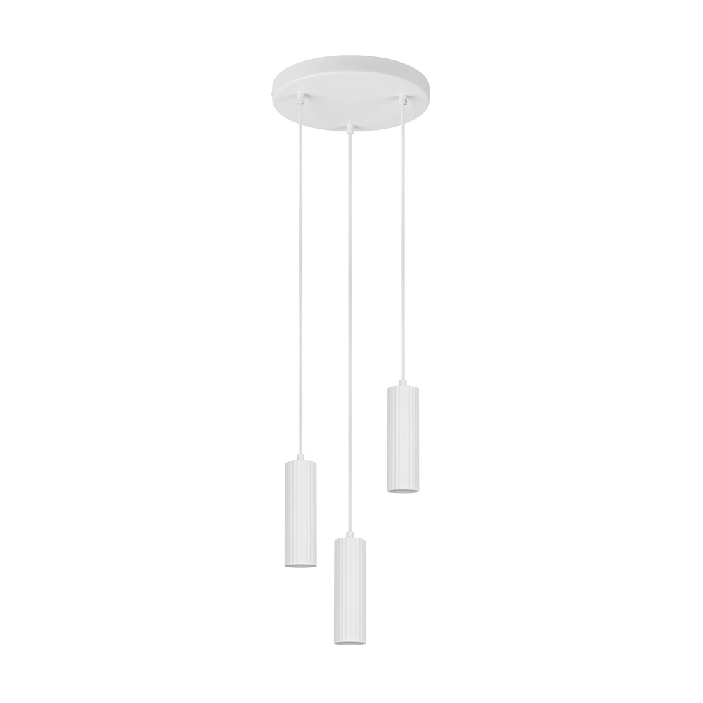3-flammige Pendelleuchte Soka weiß Trio 4017807658576