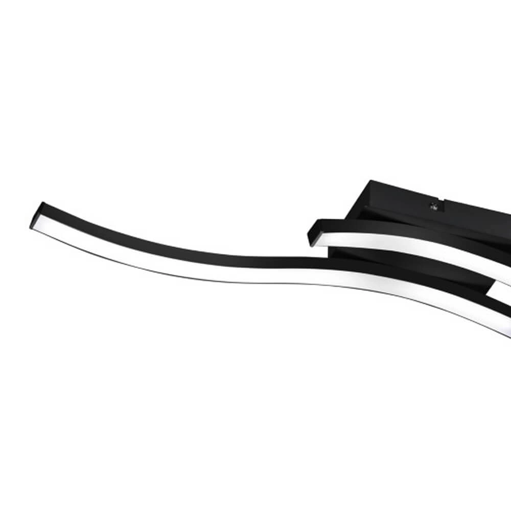 Design-Deckenleuchte Route 2-flammig schwarz Trio 4017807471267