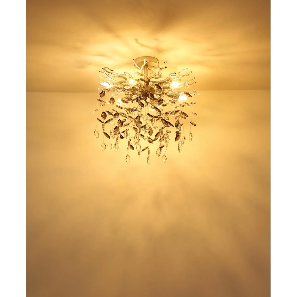 Deckenlampe Queena silbergrau Ø 50cm Globo 9007371528653