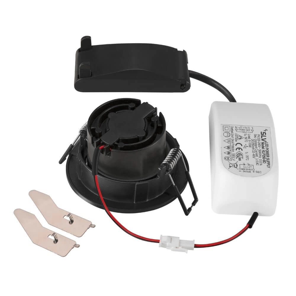 Runder LED-Spot New Tria 68 DTW Schwarz – 1800–3000 K – 700 lm – 38 g SLV 4024163277433