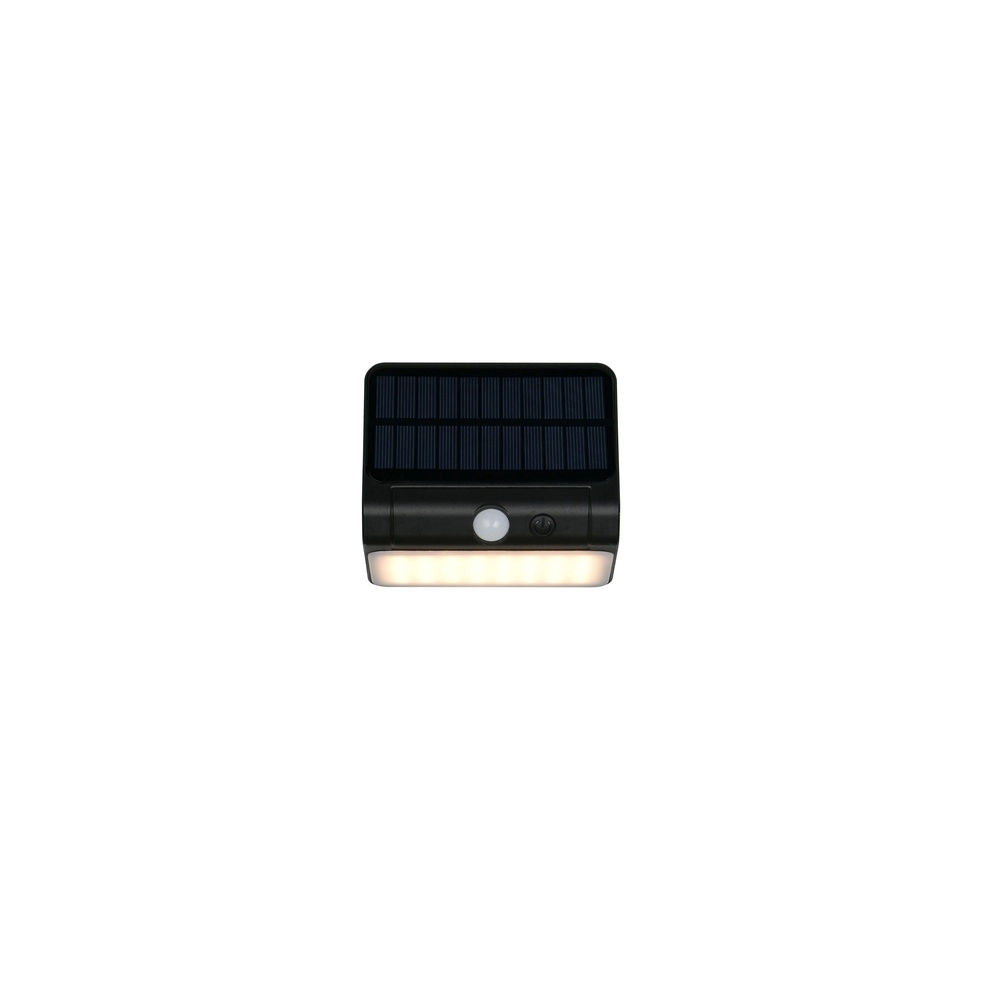 Solar-Wandleuchte Olinda schwarz Trio 4017807647945