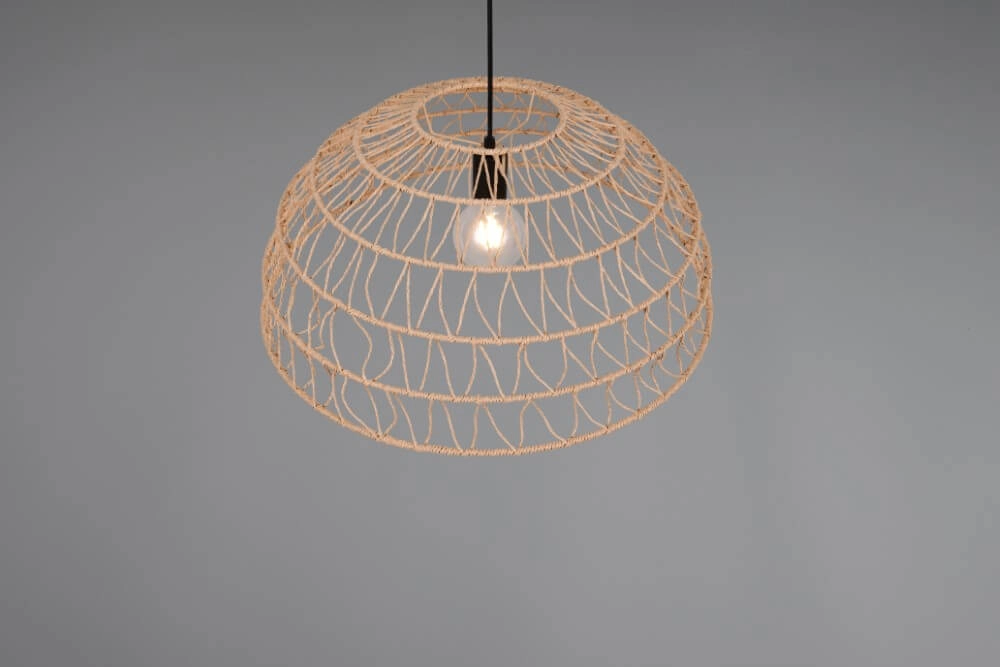 Rattan Pendelleuchte Paulette Ø 60cm Trio 4017807637533