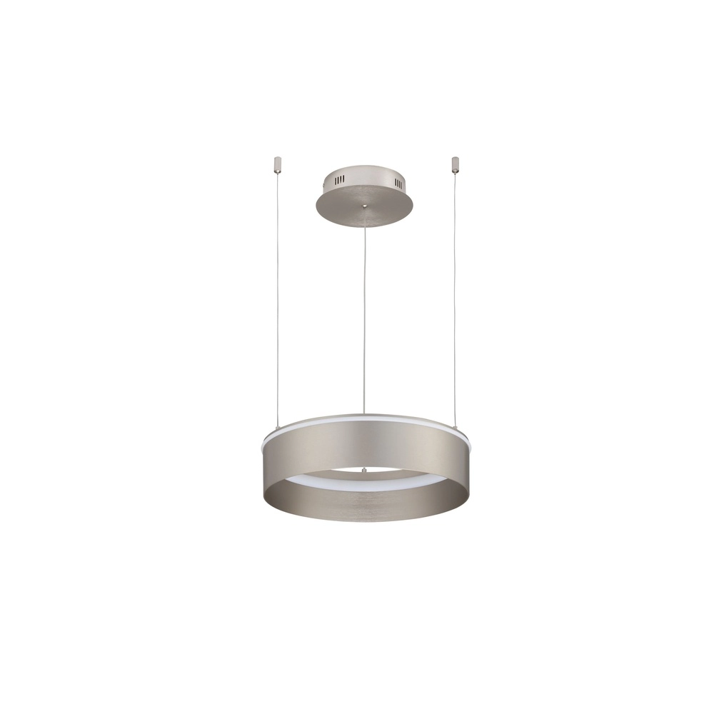 Moderne Pendellampe Olivia Nickel Ø 40 cm Lyora 5212017494207