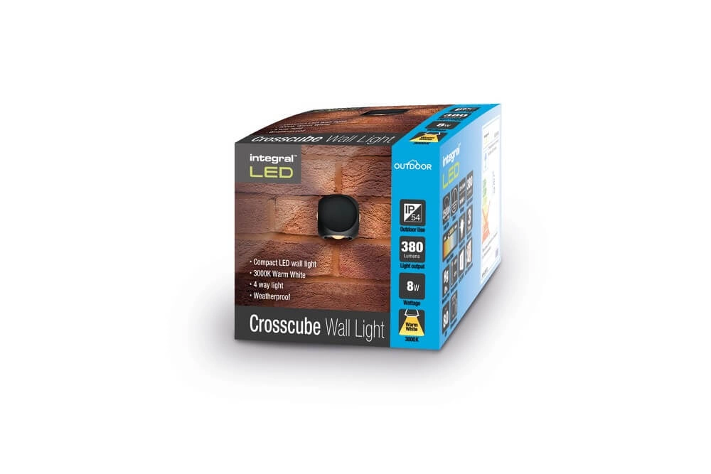 Wandbeleuchtung Crosscube 4-Licht Lyora 5055788251194