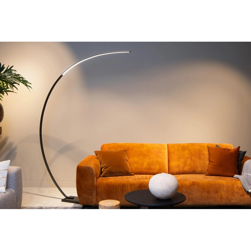 Design-Bogenlampe Curve Schwarz Lucide 5411212441737