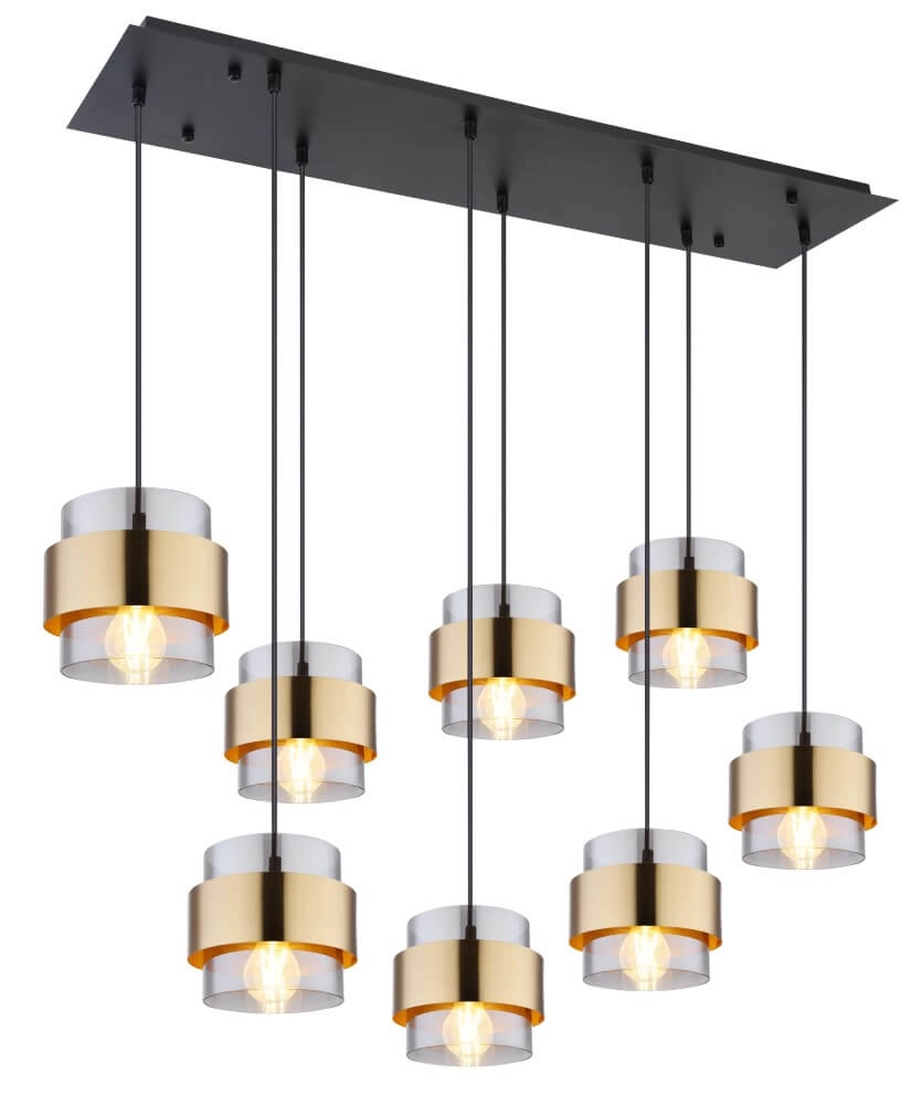 Hängelampe für das Esszimmer Milley 8x E27 Globo 9007371416028