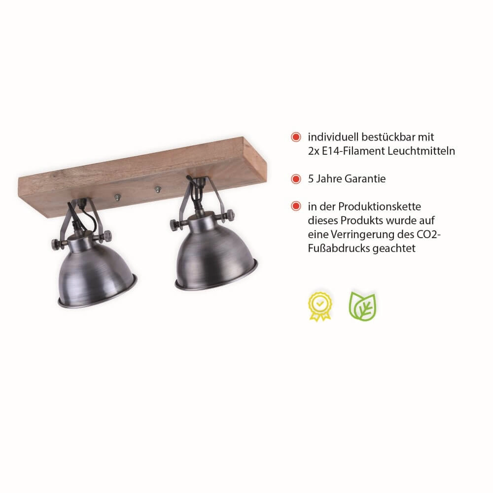 Deckenleuchte Samia 2-flammig Just Light 4043689957377