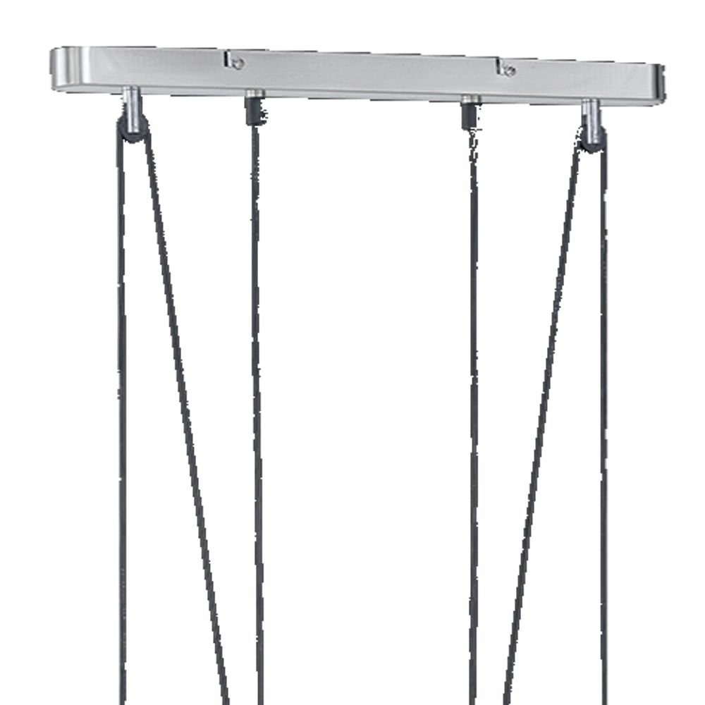 Moderne Pendelleuchte Series 3751 5-fach nickel matt Trio 4017807169027