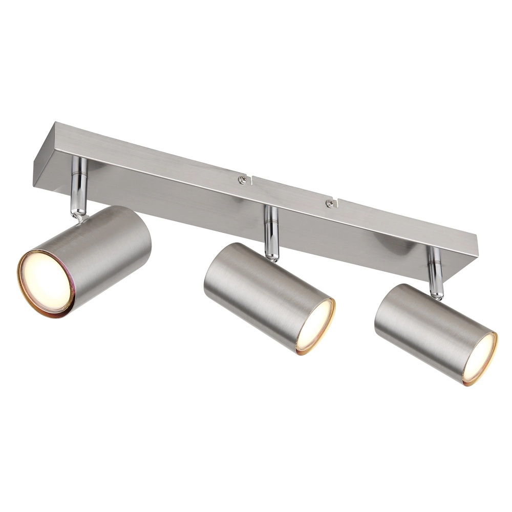 Deckenlampe 3-Leuchten Robby Nickel