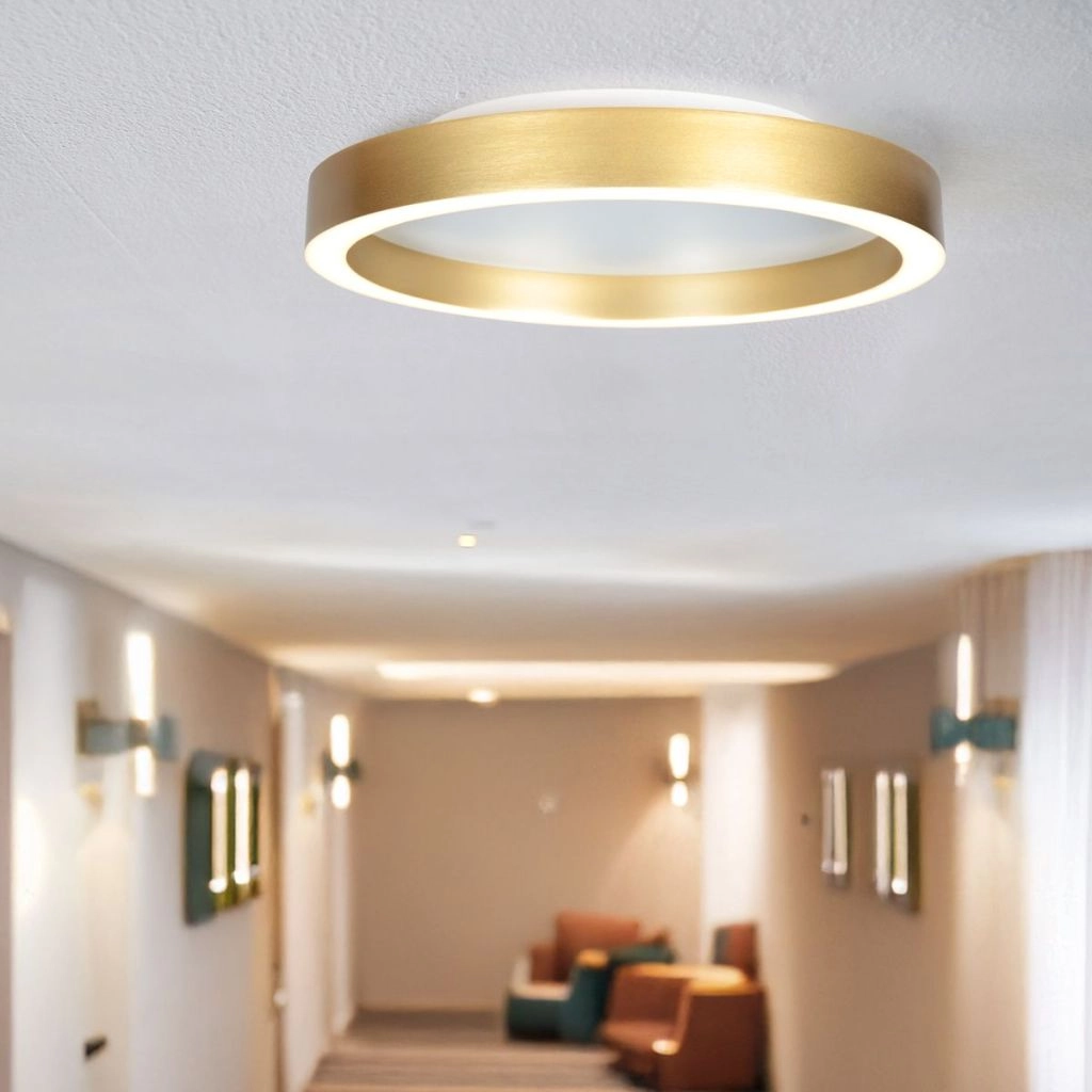 Design-Deckenlampe Ringlux gold Ø 30cm Steinhauer 8712746180909
