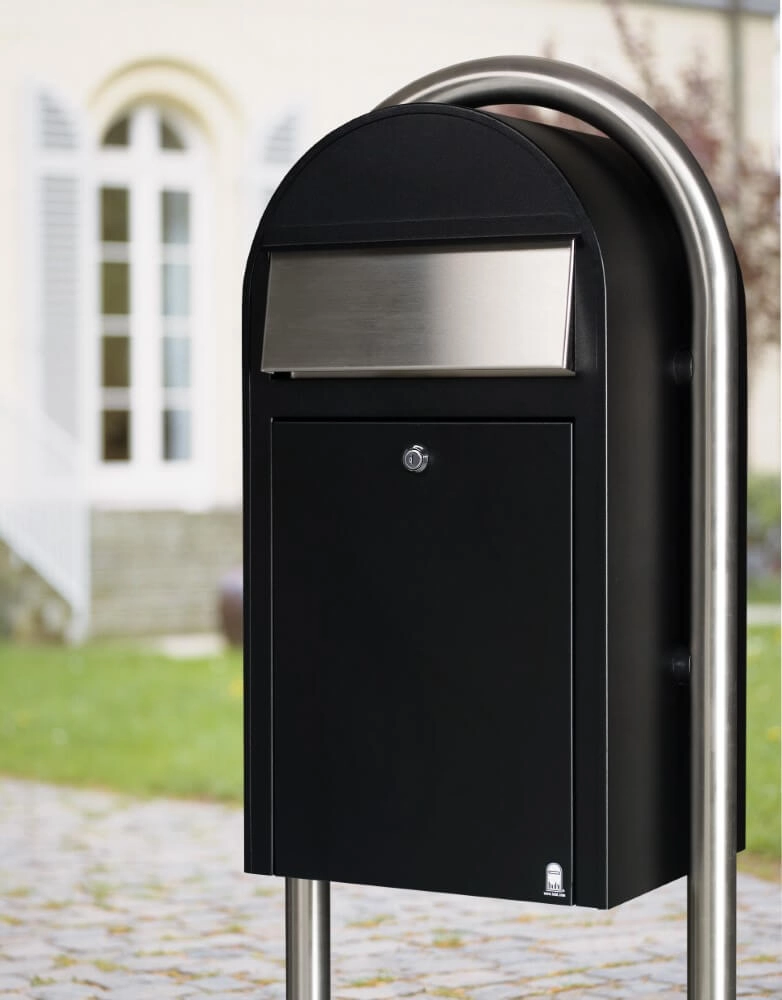 Briefkasten Grande st9005 i Strukturiertes Schwarz Bobi 6417237033277