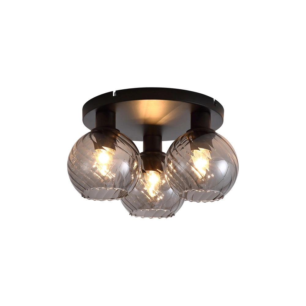 Deckenlampe Radiance 3-flammig schwarz Searchlight 5053423307305