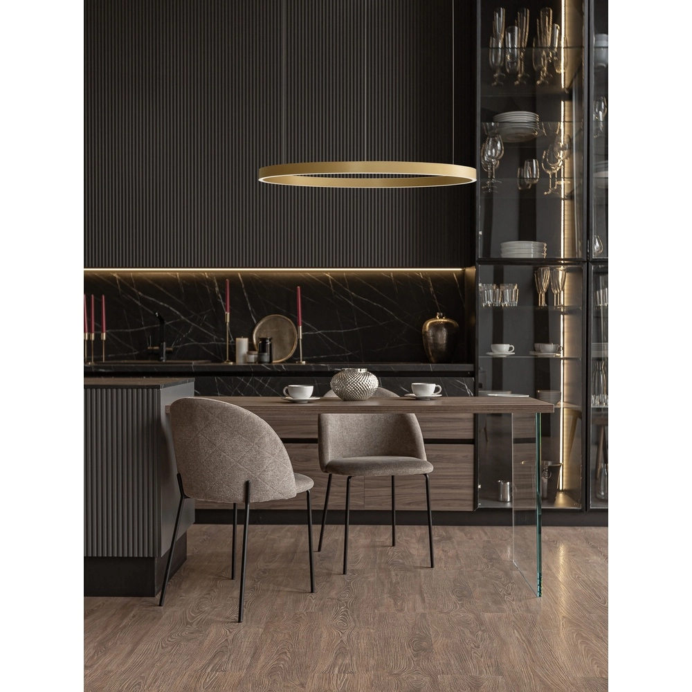 Goldene Pendelleuchte Elowen Ausführung Ø 98cm Lyora 5212017439147