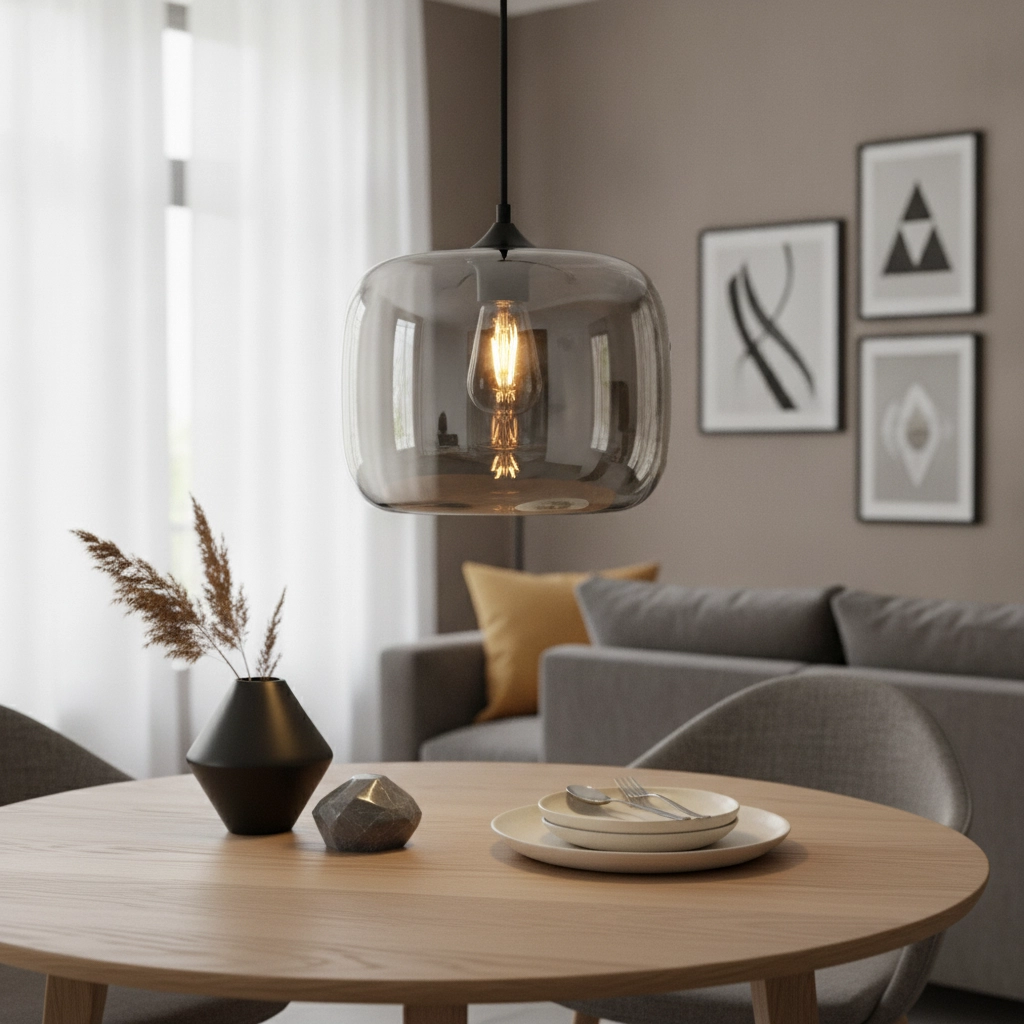 Rauchglas Pendelleuchte Preston-28