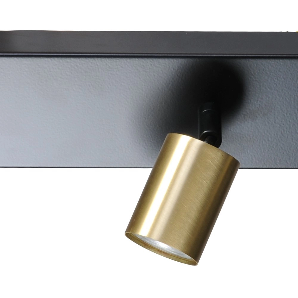 Deckenleuchte schwarz Bounce mit 3 Goldflecken Masterlight 8718121209173