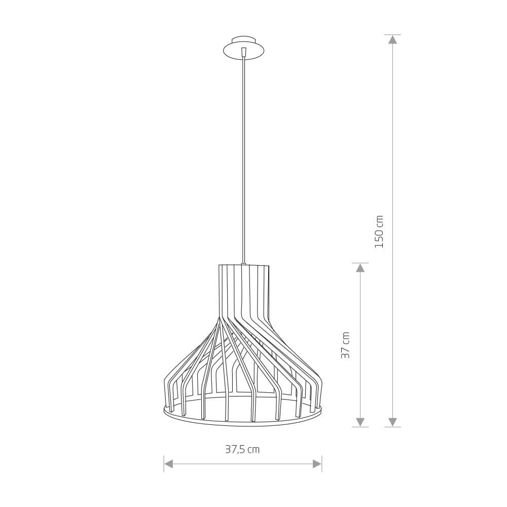 Hängelampe Bio Ø 37,5 cm 1x E27 Lyora 5903139984799