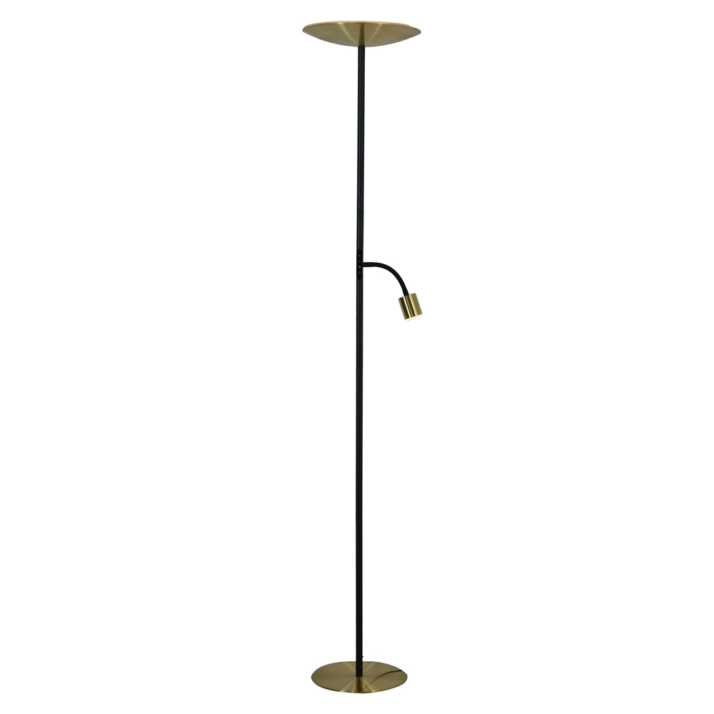 Stehlampe Conivarino Gold mit Schwarz