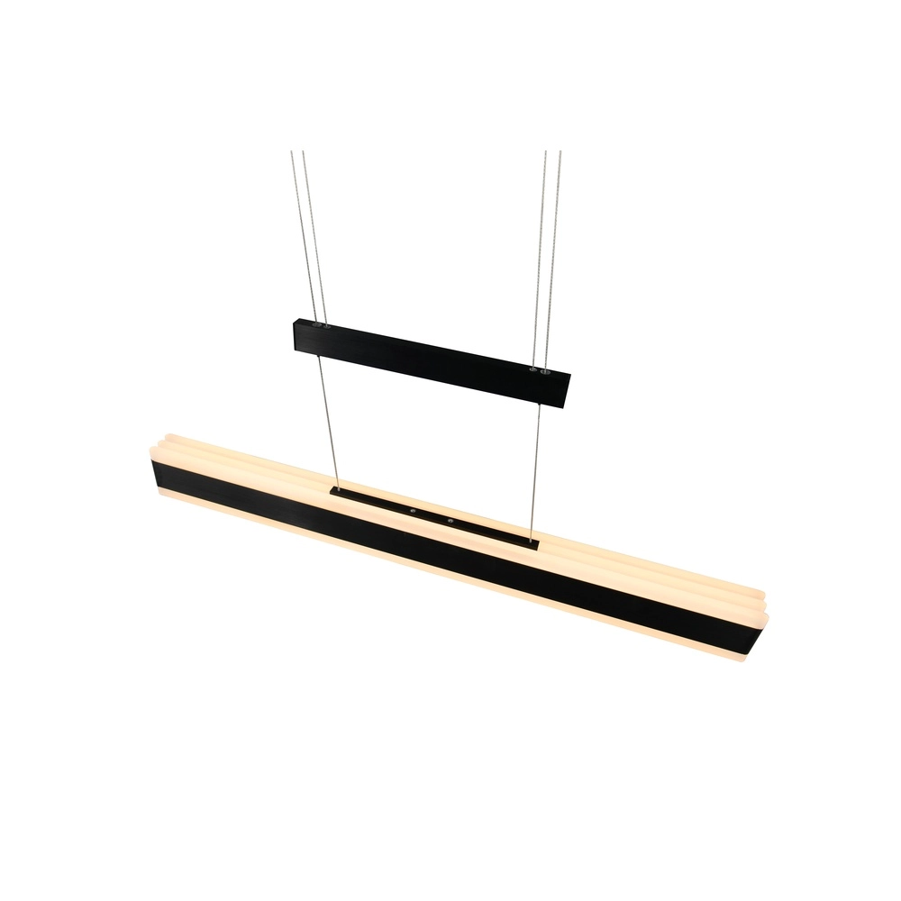 Moderne Pendelleuchte Arcola 152cm schwarz Trio 4017807662016