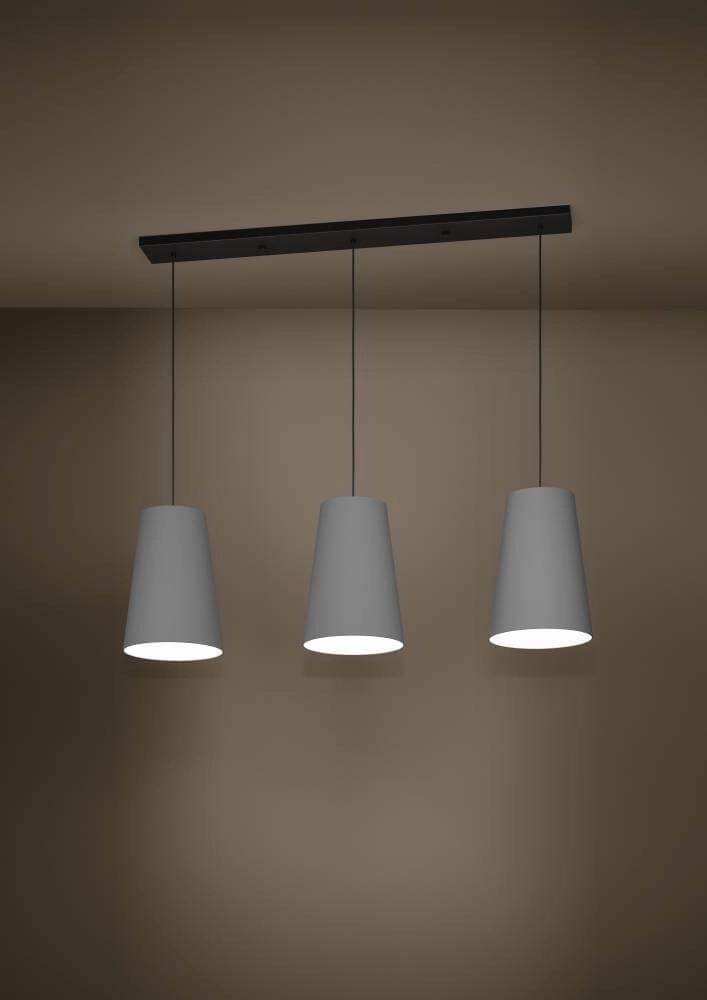 Hängelampe für das Esszimmer Petrosa mit grauer Kapuze Stars of Light 9008606238156
