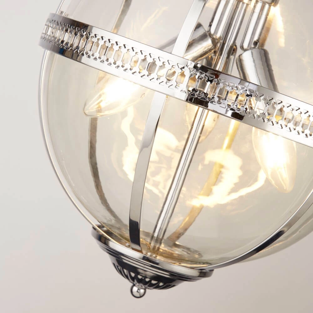 Klassische Hängelampe Coronet Chrom Searchlight 5053423243061