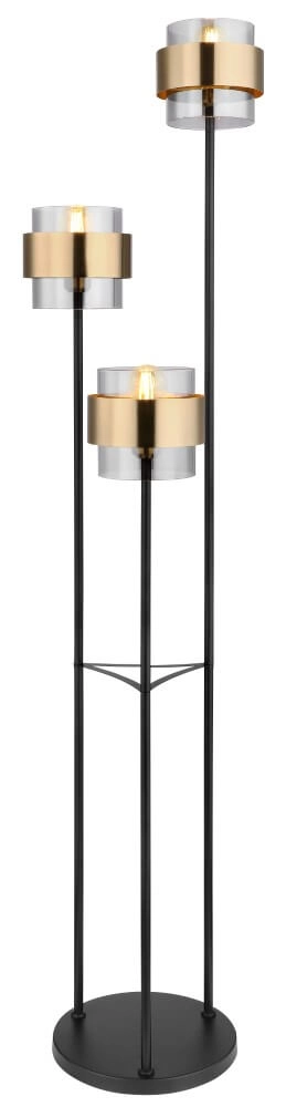 Stehende Stehlampe Milley 3-flammig rund