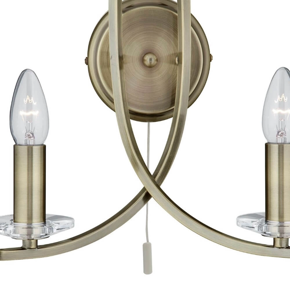 Wandleuchte aus Messing Ascona Searchlight 5053423020570