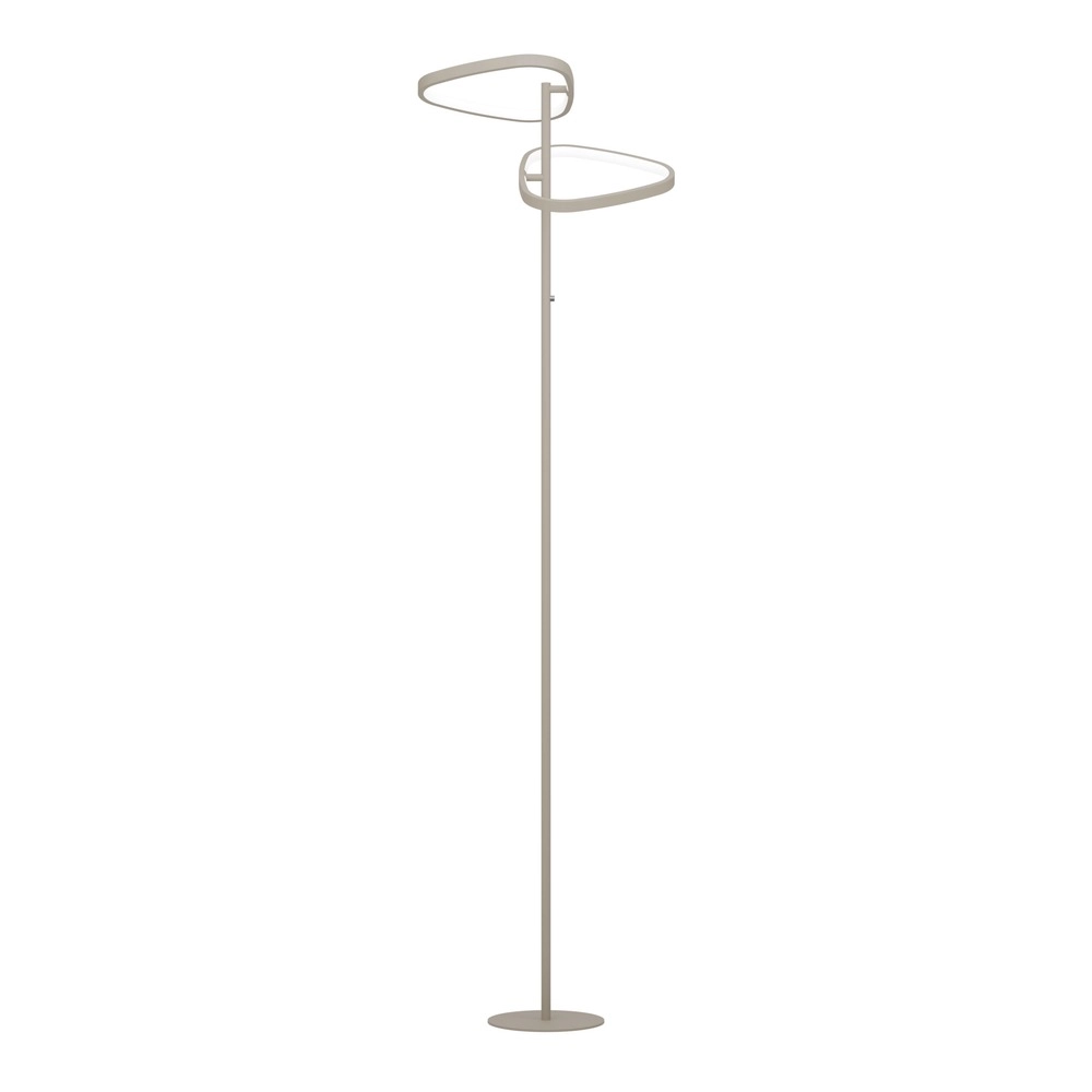 Moderne Stehlampe Leporano Sandbraun