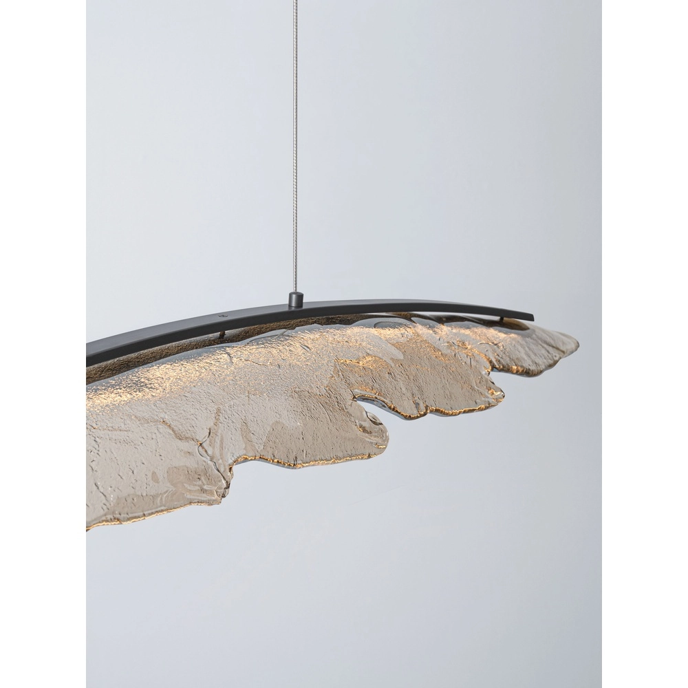 Design-Pendellampe Amado Anthrazit mit Mokka 131,5 cm Lyora 5212063500280